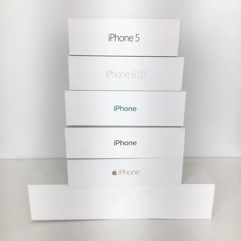 Apple iPhone & Watch Box Bundle 6 Empty Boxes Resale Repurpose Crafts Gag Gift